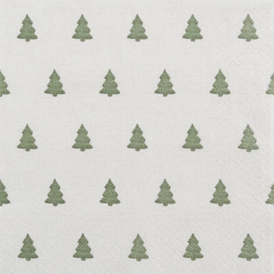 Special - 2 for 1, Paper Napkins 33cm, Little Trees Green *ETA Nov